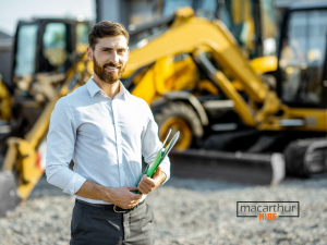 Job-specific equipment for rent on an Australian worksite